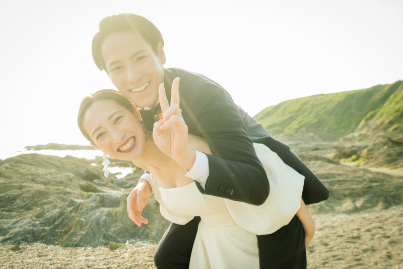 ご新婦様のおんぶ！