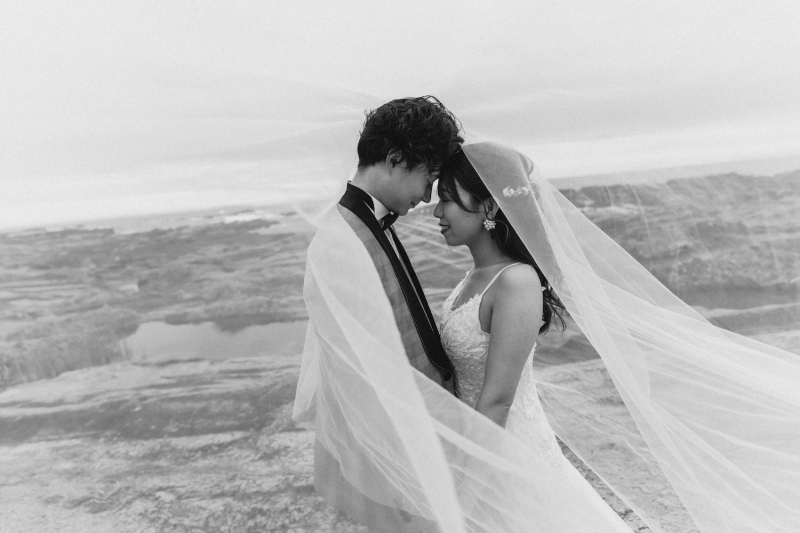 モノクロ✖️ロングベール