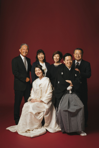 家族も呼んでスタジオ撮影♪