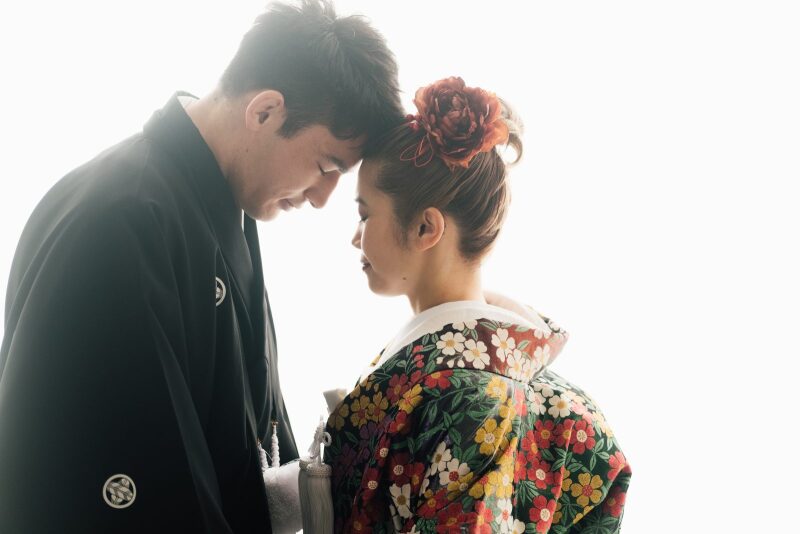 逆光で印象的に