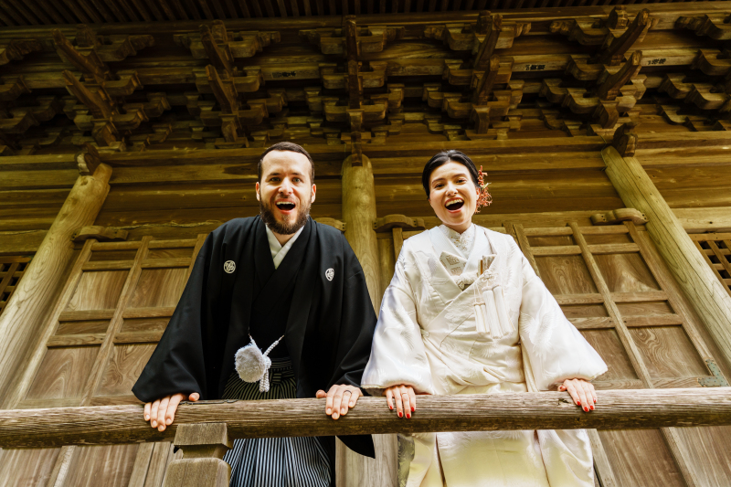 日本ならではの結婚写真