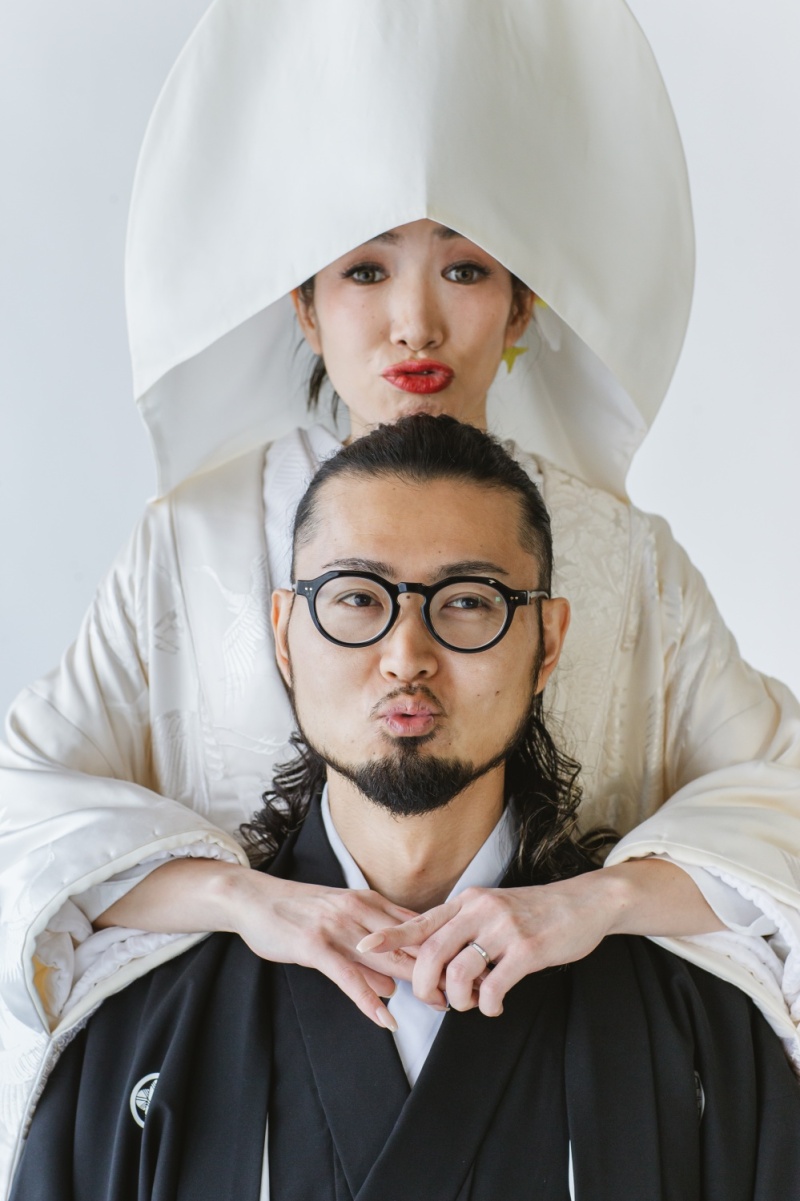 お茶目なポーズも◎