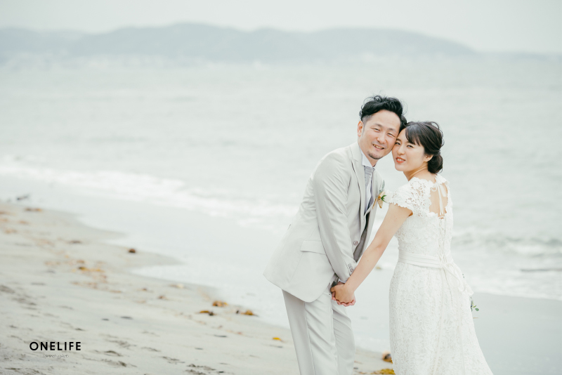 砂浜でのんびりと