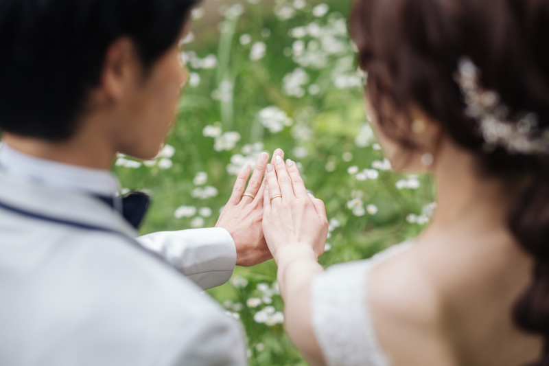 指輪のイメージカットは忘れずに