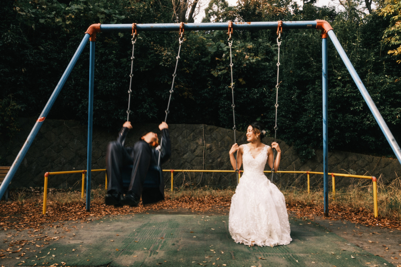 公園にあるものすべて使って撮影！