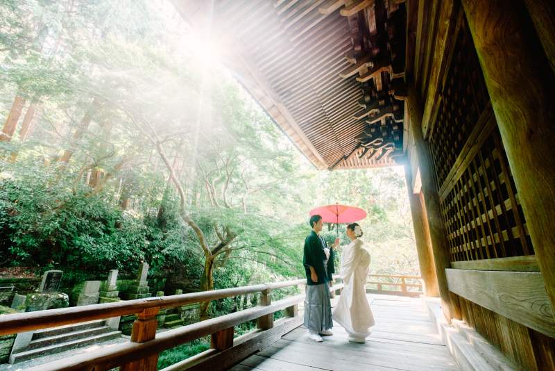 鎌倉妙本寺で和装白無垢撮影