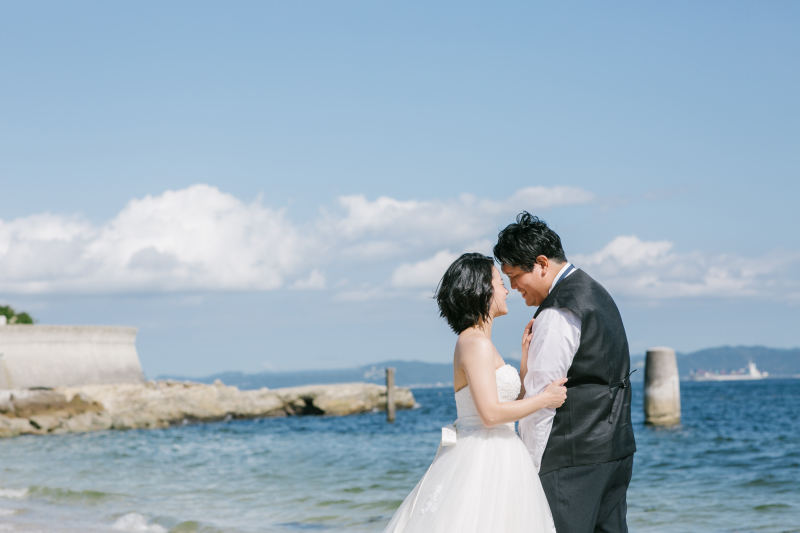 憧れの海でのフォトウェディング
