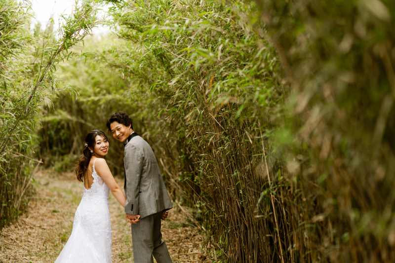 ふりかえってにっこり