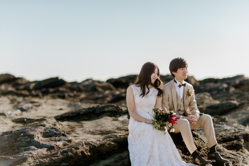 城ヶ島の青空の下ふたりらしく笑えた日【洋装ロケーション】