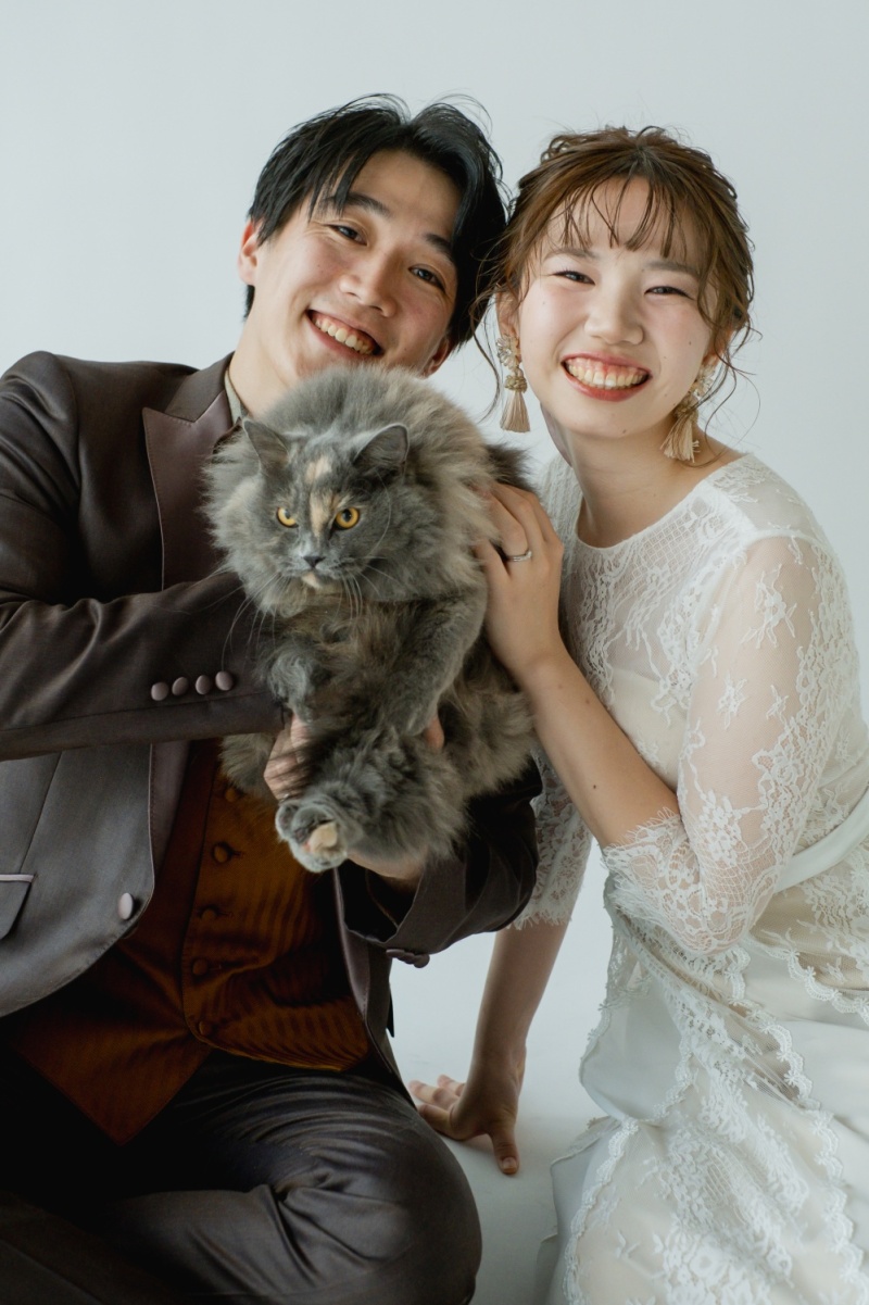 猫ちゃんと一緒にスタジオ撮影【ONELIFE】