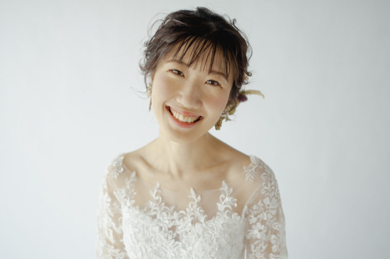 ご新婦さまにっこり!