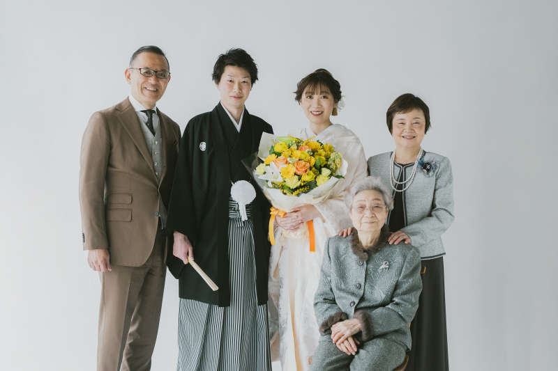 おふたりだけにとどまることなくご家族も参加可能!