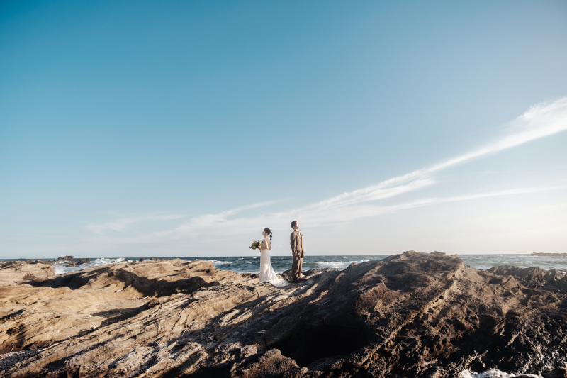 水平線を背に広大な景色を感じる！