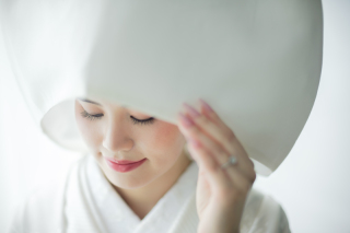 白無垢用綿帽子（スタジオ）