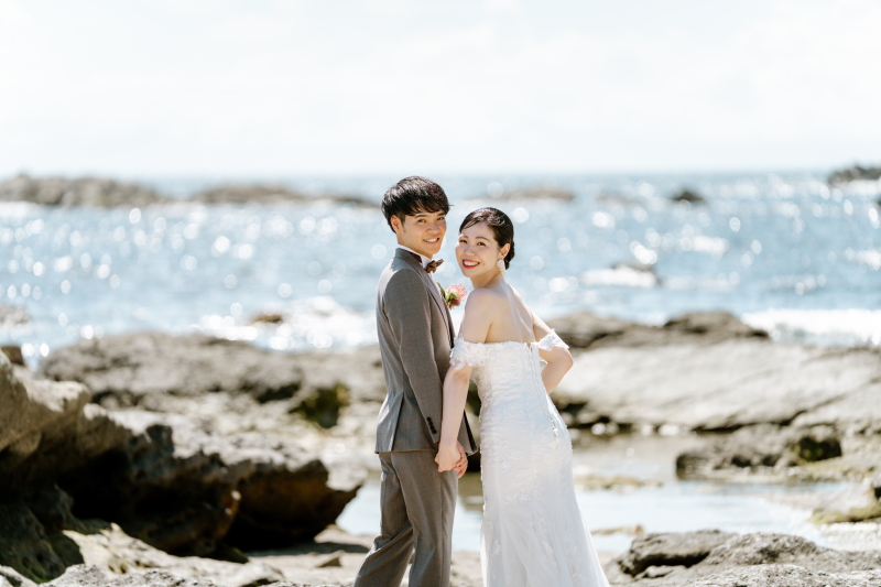 【限定5組】8/31までの特別価格!城ヶ島前撮り|海ロケーション洋装1着|衣装グレードUP料金ナシ|撮影データ100カット