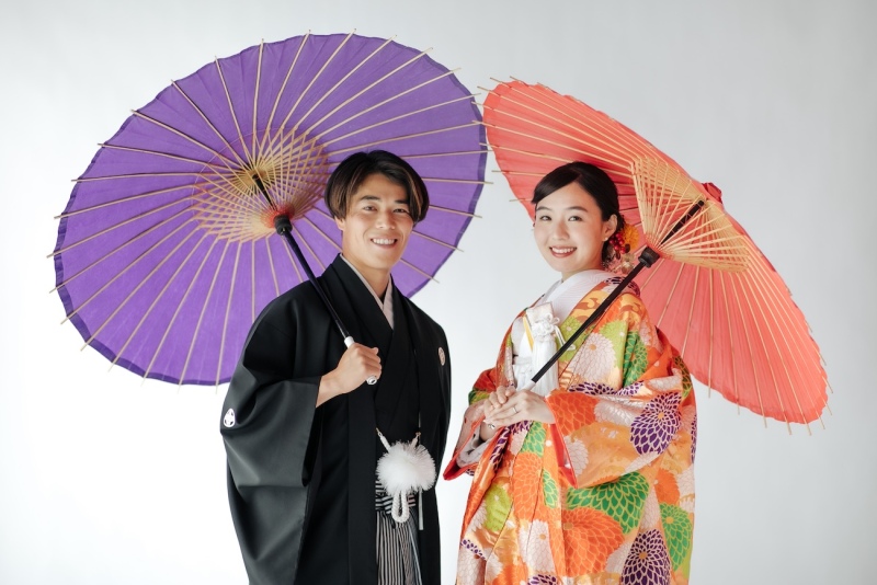 【月2組限定】和装+洋装前撮り|海ロケーション+スタジオ|旅気分で解放感に思う存分浸る|衣装差額なし・写真データ115カット