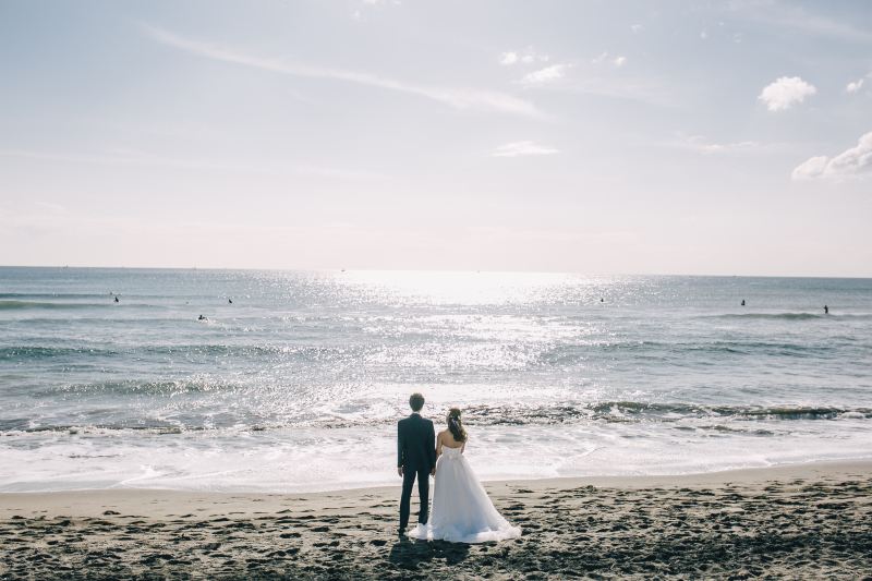 海ロケーション前撮り｜洋装1着リゾートフォト【月3組限定】