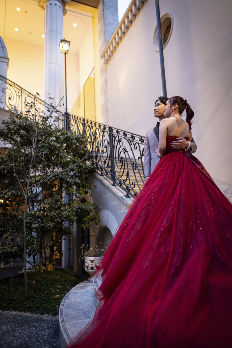 まるで映画のようなロマンチックな撮影も