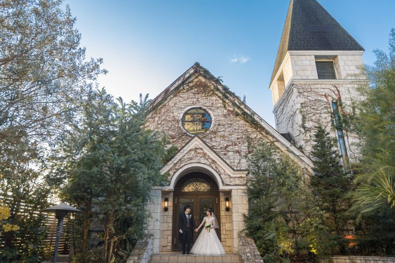 緑豊かなガーデンでの撮影