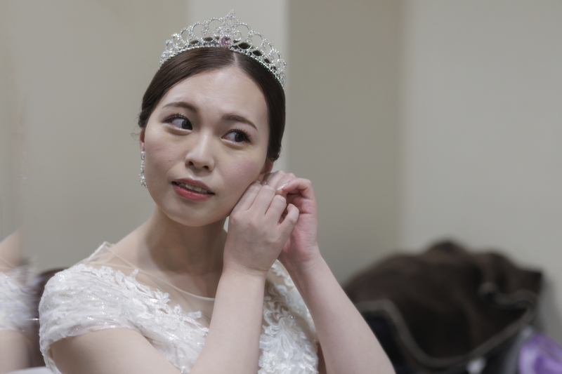 新婦様お仕度ショット