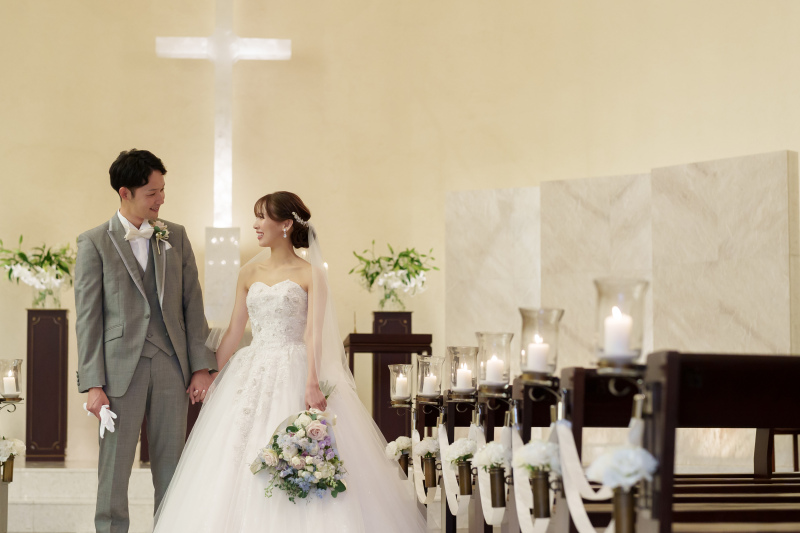 キャンドル輝くチャペル