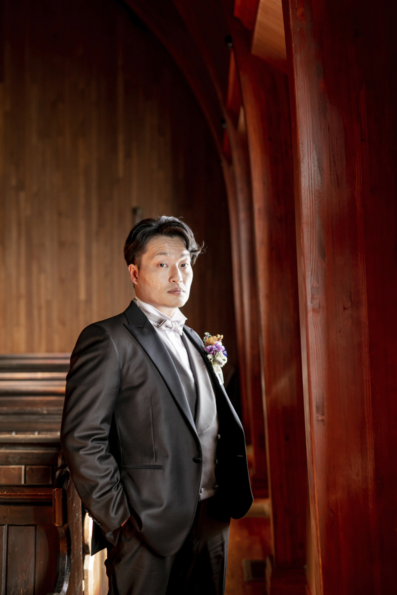 ご新郎様のソロショット