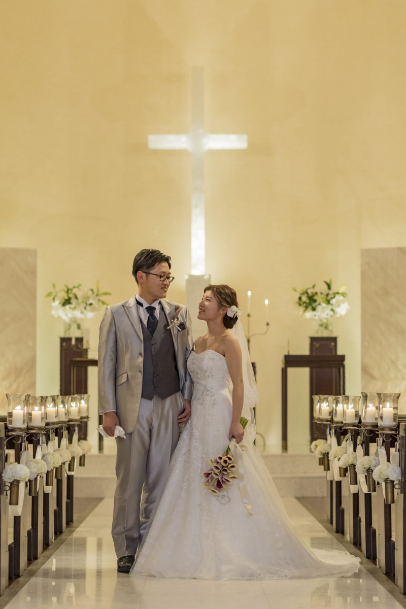 独立型チャペルでの贅沢な撮影