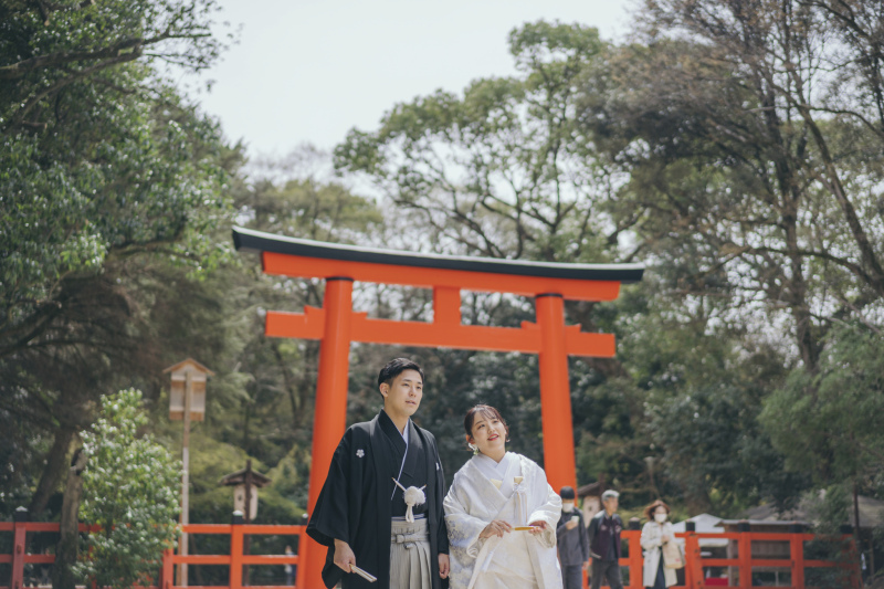 有名な鳥居の風景と