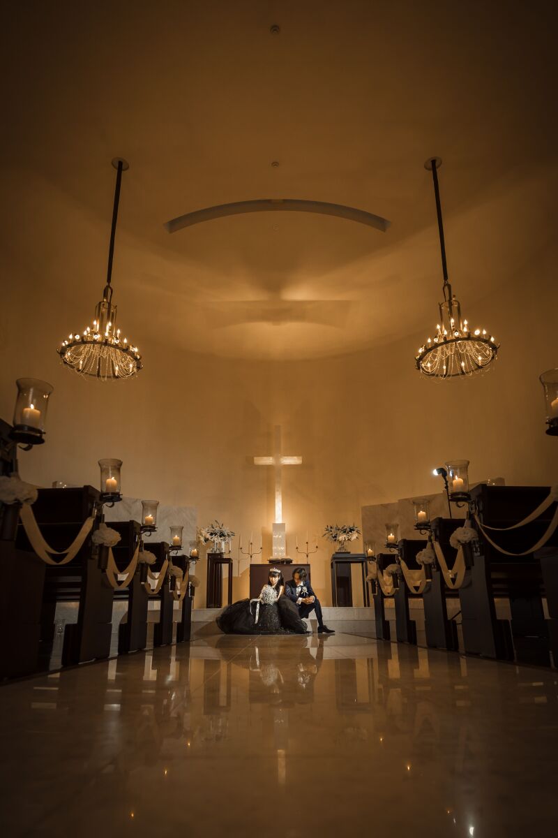 大理石のバージンロード