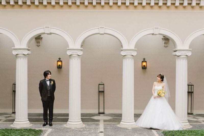 プライベートガーデンにて