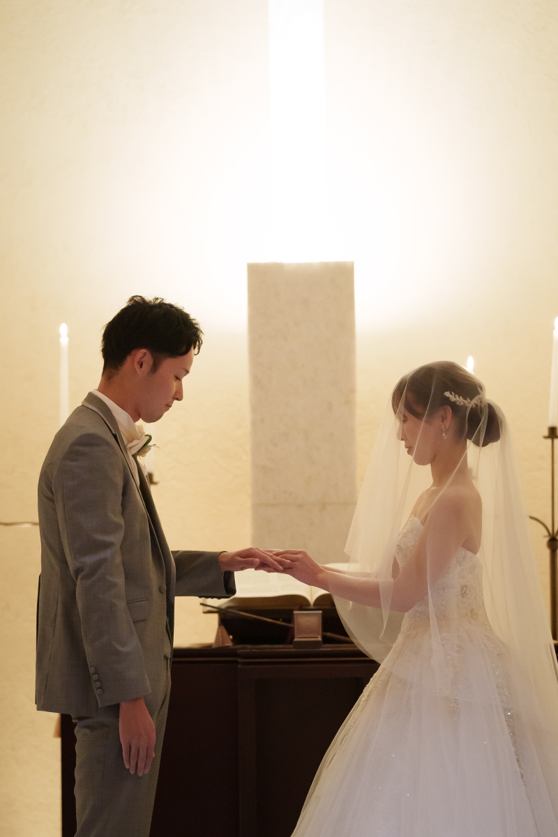 本格チャペルで挙式フォト