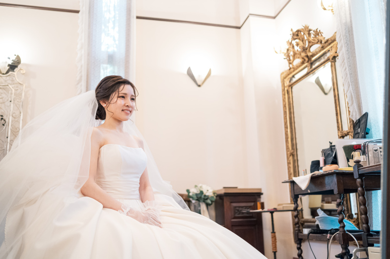 まずは、お支度部屋でパシャリ！