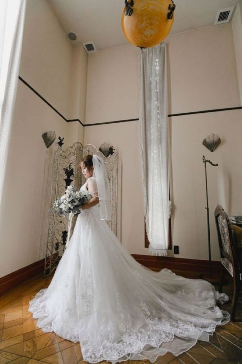 美しいドレス姿を