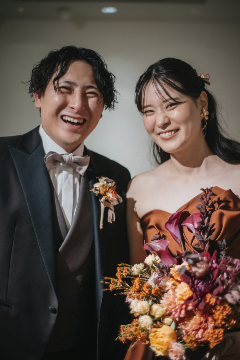 素敵なブーケとブートニアも