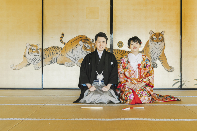 3匹の虎と新郎新婦様