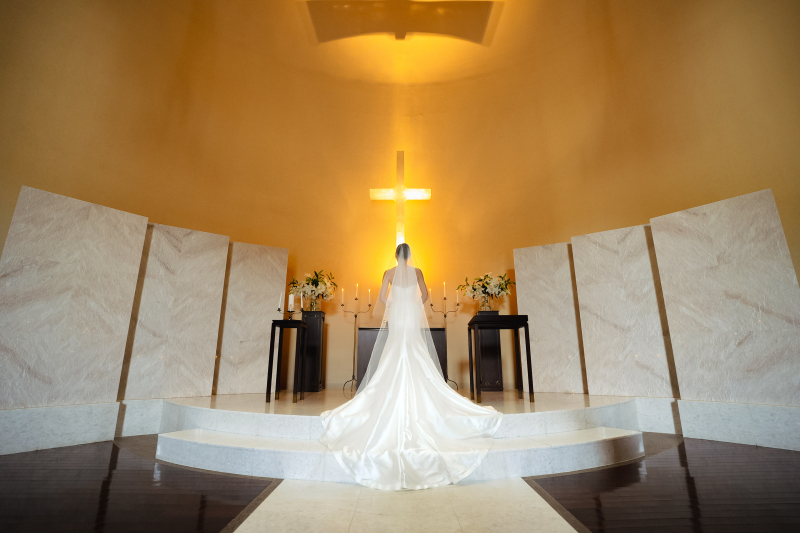 ドレスが映える空間