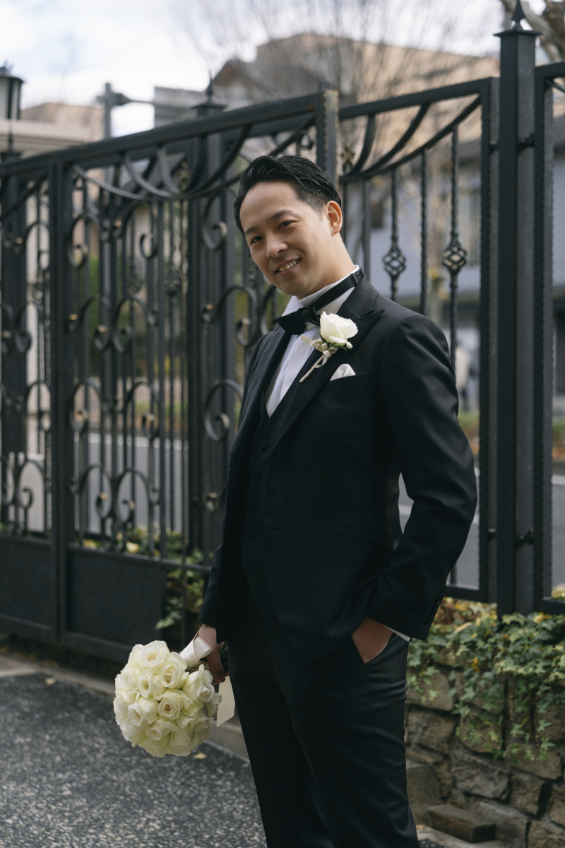 新郎様のこだわりのスタイルも