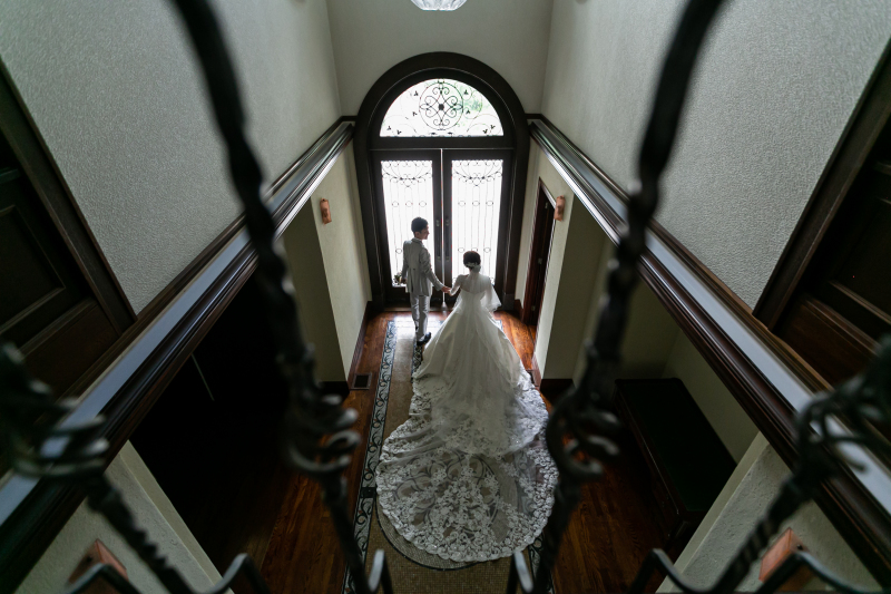 エントランスでのバックショット