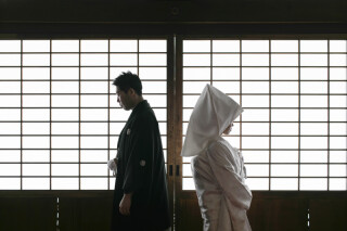 桜の季節チャペル×お寺フォト☆