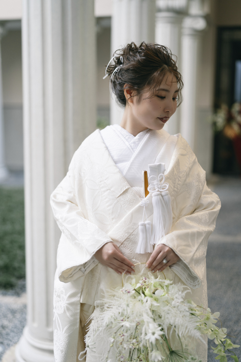 一生に一度の機会に白無垢でのお写真撮影を