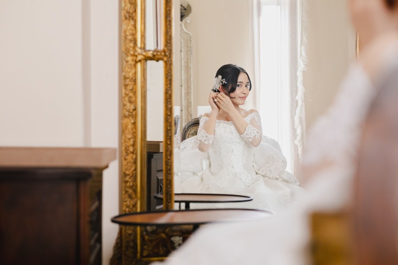 新婦様お支度の様子