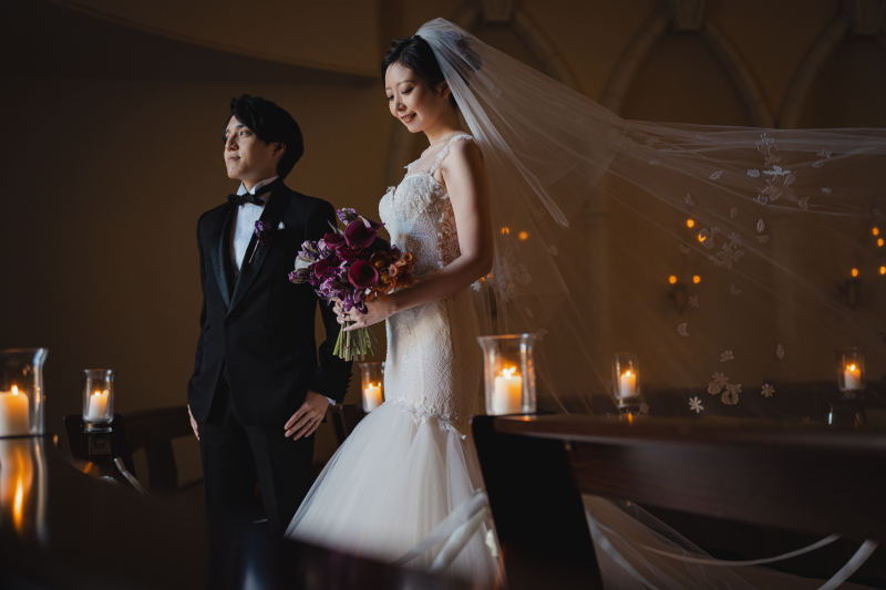 ベールを生かした一枚