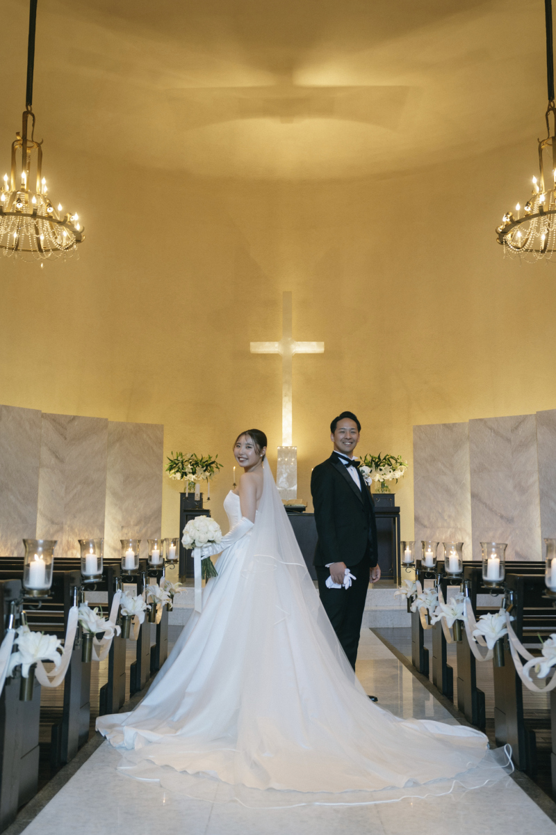 独立型チャペルでの贅沢な撮影