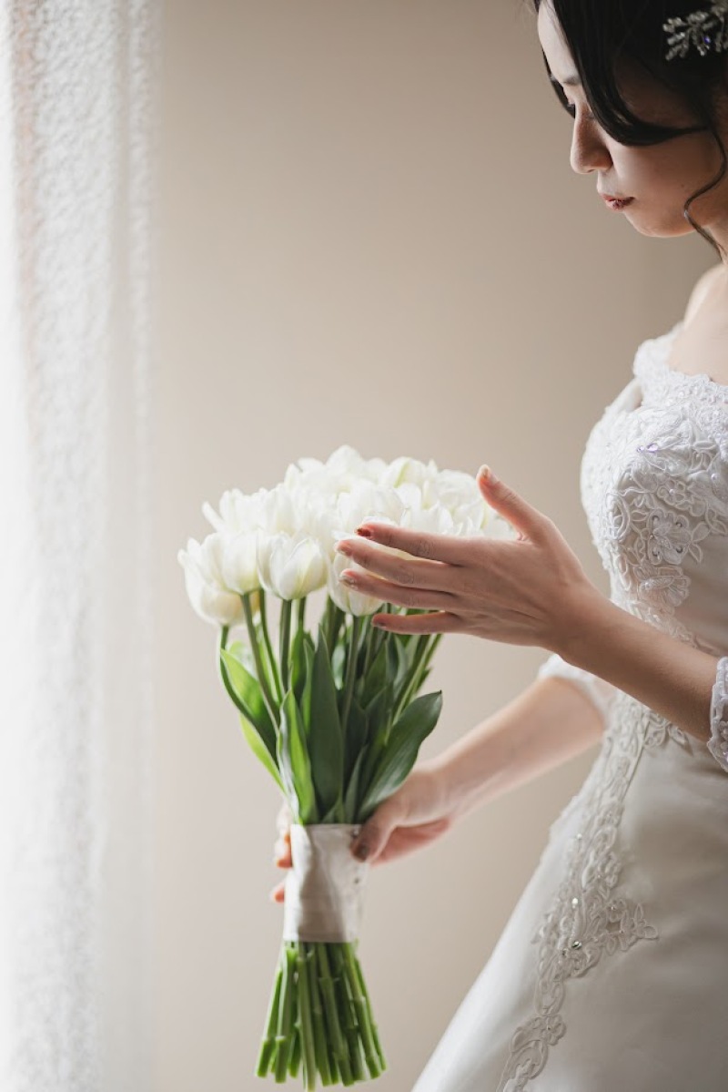 チューリップのシンプルブーケ