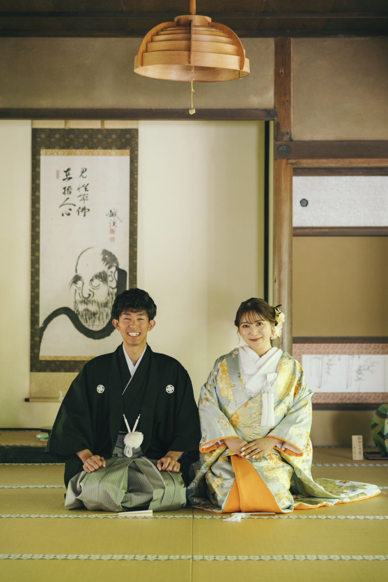 和装での前撮りにも