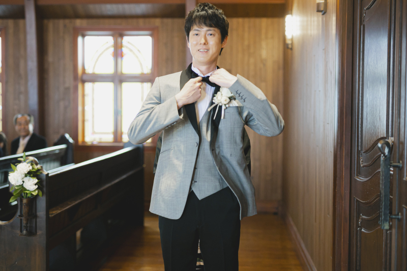 新郎様のソロショットも素敵です♪