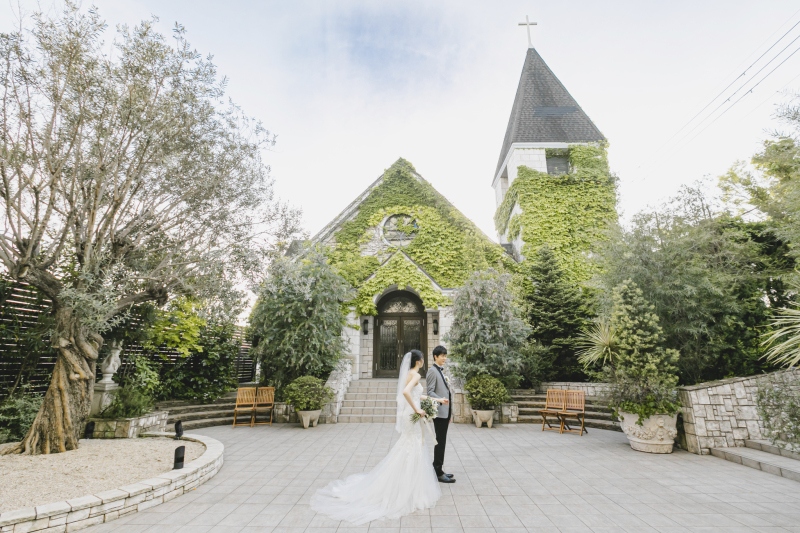 自然とおふたりが綺麗な一枚