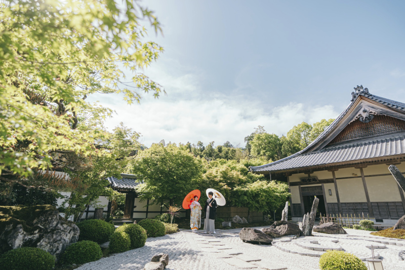 圓光寺で和装ロケーション