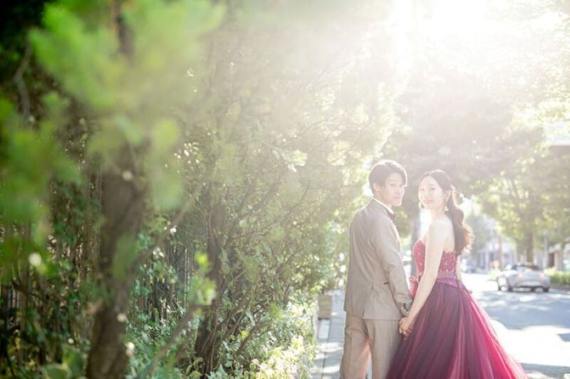 緑と光に包まれて