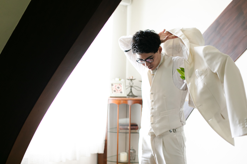 ジャケットを羽織って準備完了★